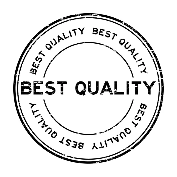 Grunge negro mejor calidad sello de goma — Archivo Imágenes Vectoriales