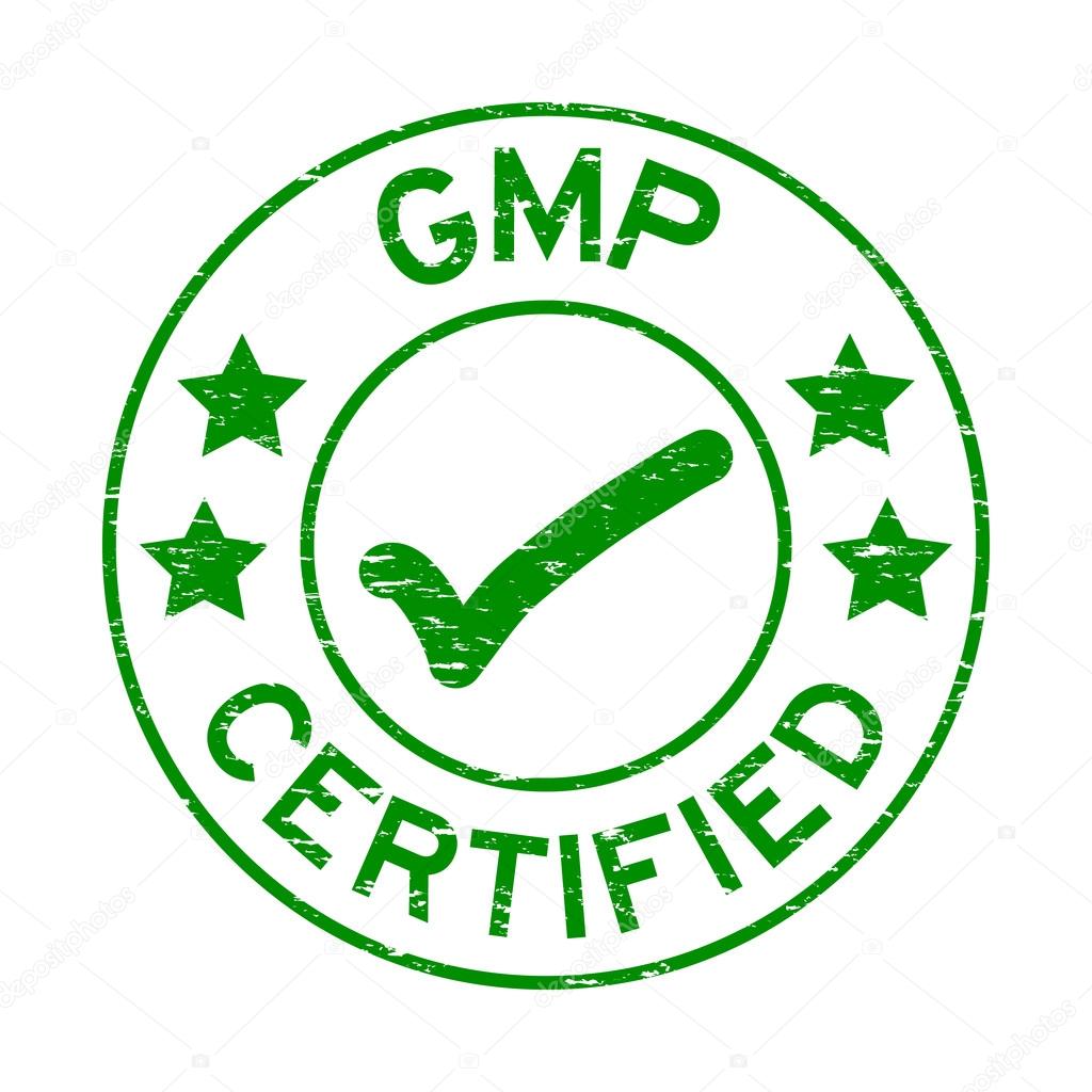 Grunge green GMP (Good Manufacturing Practice) certified rubber 