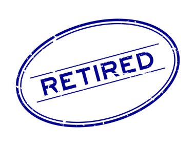 Grunge mavi kelime oval lastik mühür beyaz arka planda