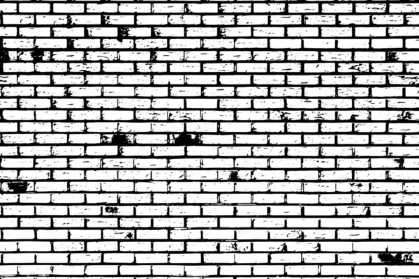 Грандіозна Чорна Текстура Форма Цегляної Стіни Білому Тлі Вектор Використовувати — стоковий вектор