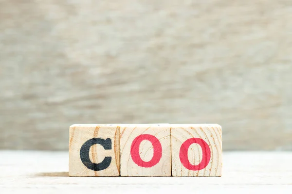 Alphabet Letter Block Word Coo — стокове фото