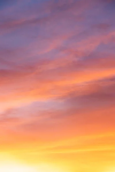 Krásná Barva Světlá Obloha Mrakem Pozadí Západu Slunce — Stock fotografie