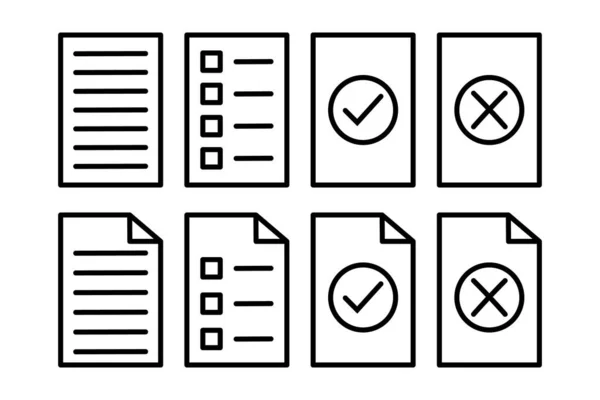 Alapvető Jelentés Papír Vagy Dokumentum Ikon Fehér Alapon Vektor Illusztráció — Stock Vector