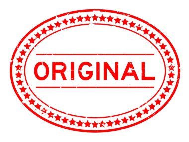 Grunge kırmızı kelime oval lastik mühür beyaz arka planda