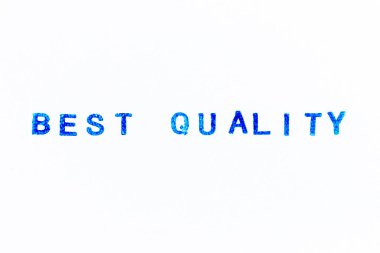 Kauçuk damgalı mavi renkli mürekkep beyaz kağıt arka planda en iyi kalite