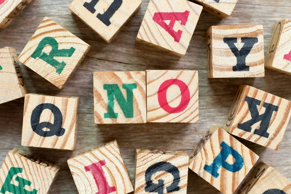 Alphabet Letter Block Word Another Wood Background — Stock Photo, Image