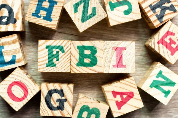 Alphabet Letter Block Word Fbi Abbreviation Federal Bureau Investigation Another — Stock Photo, Image