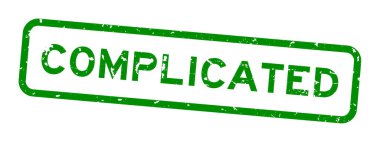 Grunge yeşil, karmaşık kelime kare, beyaz arka planda lastik mühür.