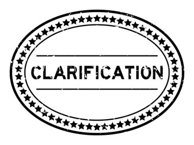 Grunge siyah açıklama kelime oval lastik mühür beyaz arka planda