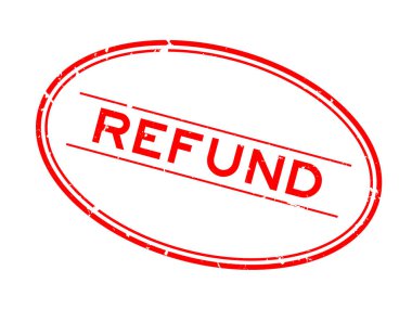 Grunge kırmızı kelime oval lastik mühür beyaz arka planda