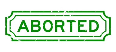 Grunge yeşil Kelime iptal iş mühür beyaz arka planda mühürlü