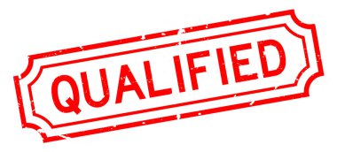 Grunge kırmızı Kare Kare Kare Mühür beyaz arka planda