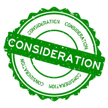 Grunge yeşil kelime yuvarlak lastik mühür beyaz arka planda