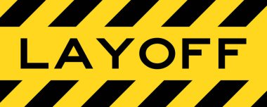 Satır çizgili etiket pankartı ile sarı ve siyah renk