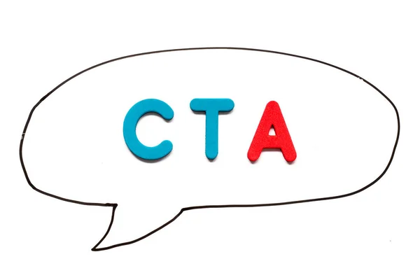 Alphabet Letter Word Cta Abbreviation Call Action Chartered Tax Adviser — Stock Photo, Image