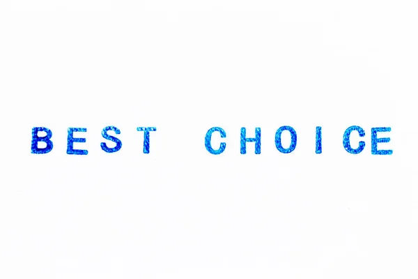 Синій Колір Чорнила Гумової Марки Слові Найкращий Вибір Фоні Білого — стокове фото