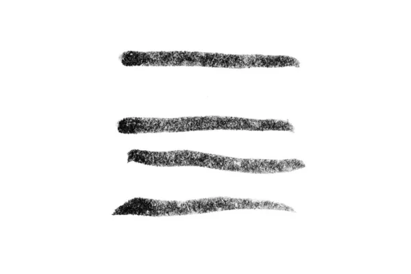Dibujo Color Negro Acuarela Como Cepillo Línea Cuadrada Sobre Fondo — Foto de Stock