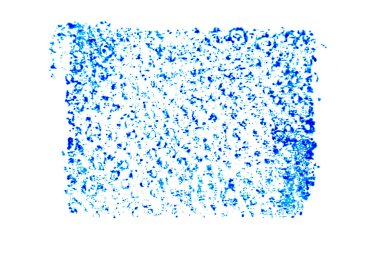 Kare biçiminde mavi renk mürekkebi. Pul ya da çerçeve olarak desenlendirilmiş.