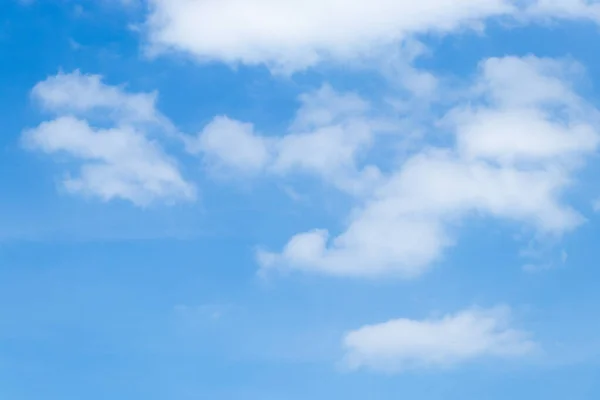 Clear blue color sky with white cloud background