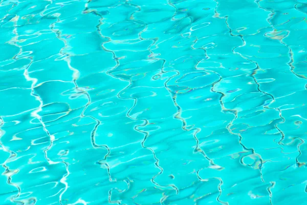 Ondulation Eau Dans Piscine Avec Fond Carrelage Bleu — Photo