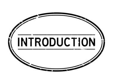 Grunge siyah giriş sözcüğü oval lastik mühür beyaz arka planda