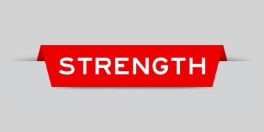 Gri arkaplanda sözcük desteğiyle birlikte kırmızı etiket eklendi