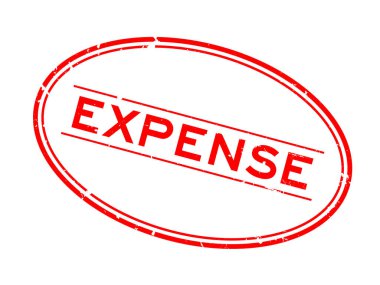 Grunge kırmızı kelime oval lastik mühür beyaz arka planda