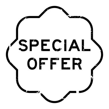 Grunge Black özel sunar Beyaz arka planda lastik mühür mührü