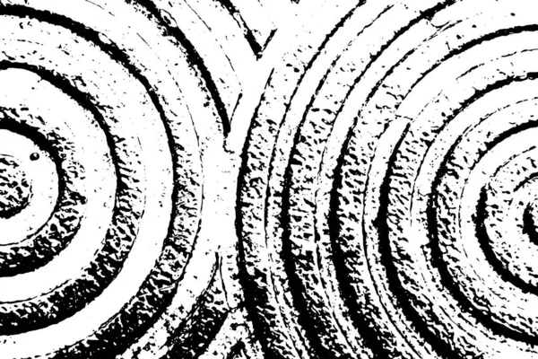 Grunge Ασπρόμαυρο Ανάγλυφο Φόντο Στρογγυλό Σχήμα Vector Χρήση Για Διακόσμηση — Διανυσματικό Αρχείο