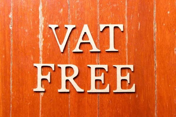 Alphabet Letter Word Vat Abbreviation Value Added Tax Freeon Old — Stockfoto