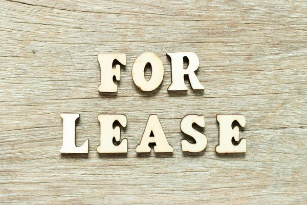 Alphabet Letter Word Lease Wood Background — Stock Photo, Image