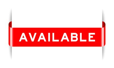 Beyaz arkaplanda sözcüklerle birlikte kırmızı etiket etiketi eklendi