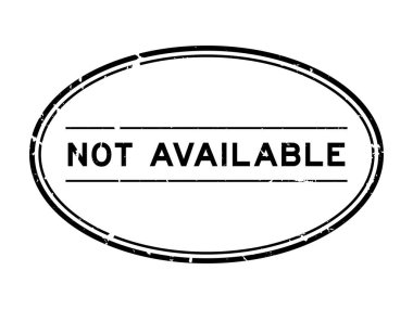 Grunge siyahı beyaz arka planda oval lastik mühür damgası yok