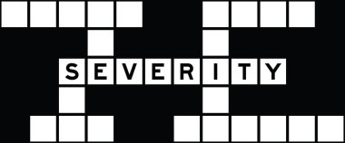 Bulmaca arka planında kelime ağırlığıyla alfabe harfi