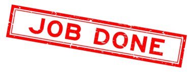 Grunge kırmızı işi beyaz arka planda kelime kare kauçuk mühür damgası yaptı