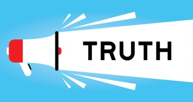 Mavi arkaplanda beyaz pankartta 