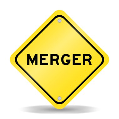 Beyaz zemin üzerinde kelime birleşmesi ile sarı renk taşıma işareti