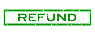 Grunge yeşil sözcüğü geri al. Beyaz arka planda lastik mühür damgası.