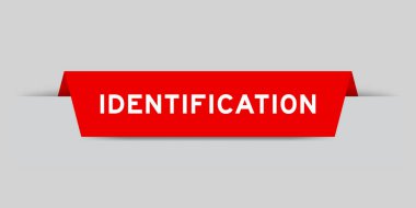 Gri arkaplanda kelime tanımlaması olan kırmızı etiket eklendi