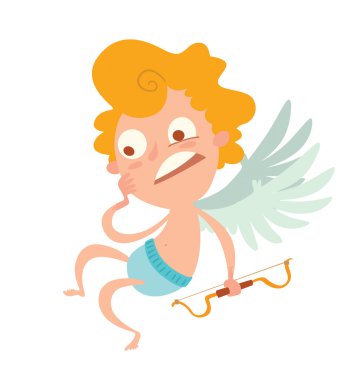 Sevimli küçük cupid şok 