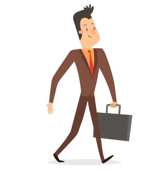 Businessman with a dark hair — Stock Vector