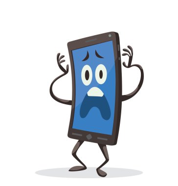 Korkmuş siyah smartphone