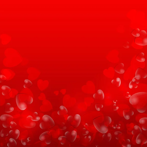 Valentine's day background with hearts — Stock Vector