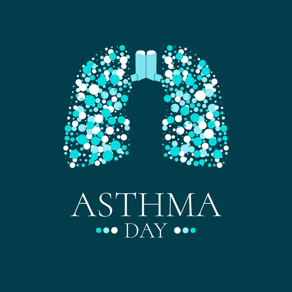 World Asthma Day illustration — 스톡 벡터