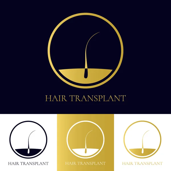 Icono de trasplante de cabello — Vector de stock