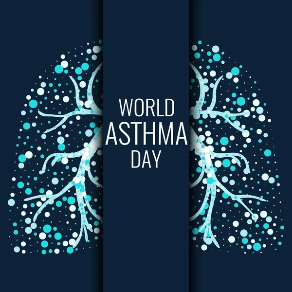 World Asthma Day banner — Wektor stockowy