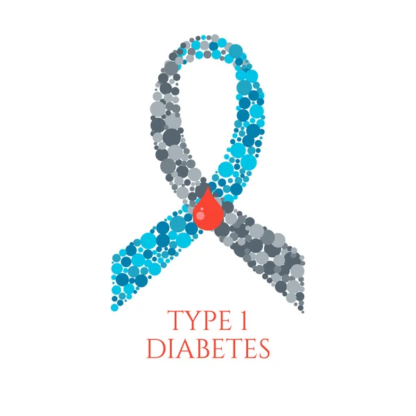 Símbolo de diabetes tipo 1 — Archivo Imágenes Vectoriales