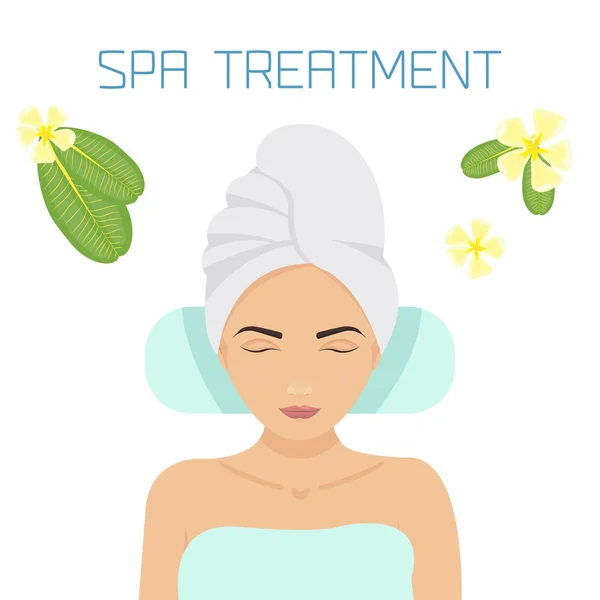 Spa behandling illustration — Stock vektor