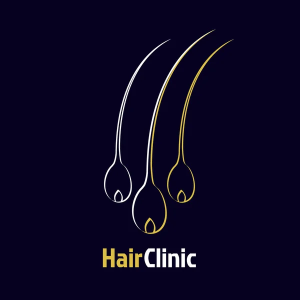 Hair follicle logo — Stock Vector