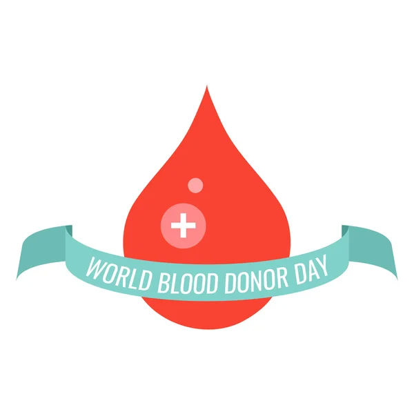 Всесвітній день донора крові ілюстрація — стоковий вектор
